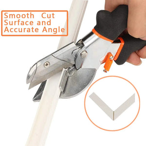 Planet Gates Black Angle Shear 45-120 Degree Miter Cutter Hand Shear Multifunctional PVC PE Plastic Pipe Scissors For Housework home decor Plumbing