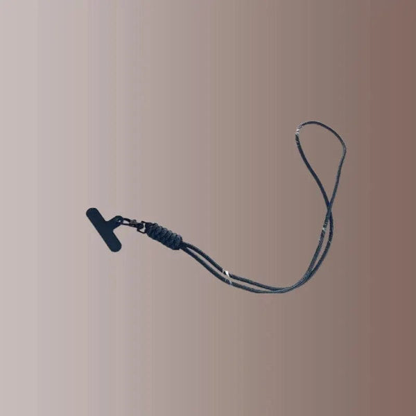 Planet Gates Black Anti-lost Hanging Rope Phone Backpack Keychain Flashlight Camera Lanyard High Strength Parachute Cord Paracord