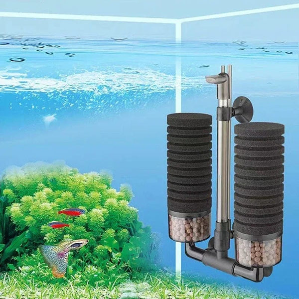Planet Gates Black Aquarium Filter for Aquarium Fish Tank Air Pump Skimmer Biochemical Sponge Filter Aquarium Bio Filters Filtro Aquario
