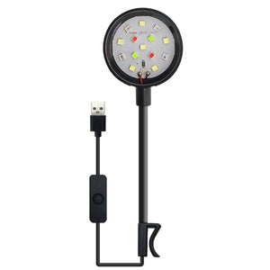 Planet Gates Black Aquarium Fish  Led Light Clip on Small Grow Light Rotatable Landscape Lamps
