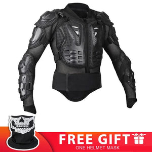 Planet Gates Black Armor / 4XL Motorcycle Full Body Armor Jacket spine chest protection gear Motocross Motos Protector Motorcycle Jacket Armour for Men Women