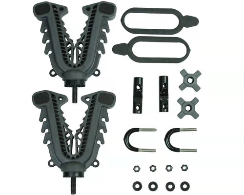 Planet Gates Black ATV UTV GUN RACK With Rubber Coating