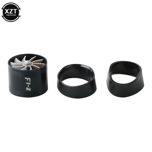 Planet Gates black Auto Car Air Intake Turbine Refit Turbo Gas Fuel Oil Saver Fan Turbo Supercharger Turbine Fit for Air Intake Hose Dia 65-74mm