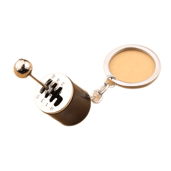 Planet Gates Black Auto Part Model Gearbox Keychain, Mini Gear Shift Stick Keyring, Cool Car Gear Shifter Keychain, Car Key Accessories (black)