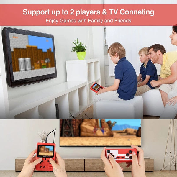 Planet Gates Black bag NEW Portable Retro Mini Video Game Console 8-Bit Handheld Game Player Built-in 400 games AV Out Game Console Gameboy videojuego