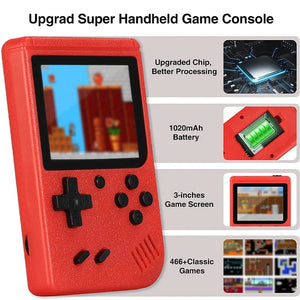 Planet Gates Black bag NEW Portable Retro Mini Video Game Console 8-Bit Handheld Game Player Built-in 400 games AV Out Game Console Gameboy videojuego