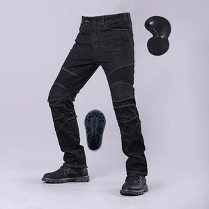 Planet Gates Black better gear / XL / CHINA Motorcycle Riding Touring MotoJeans Men's Outdoor  Protective Knee Hip Pads Motocross Racing Pants Motorbike Cycling MenTrousers
