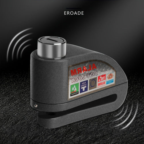 Planet Gates Black Bicycle Alarm Disc Lock With 2 Keys 110db Alarm Sound Premium Waterproof Universal Motorbike Bicycle Electric Vehicle