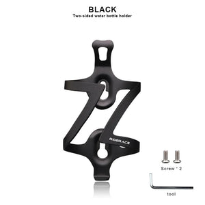 Planet Gates Black Bike Water Bottle Holder Aluminum Alloy Colorful Lightweight Mountain Road Cycling Bottle Rack Cage MTB Bicycle Dring Holders