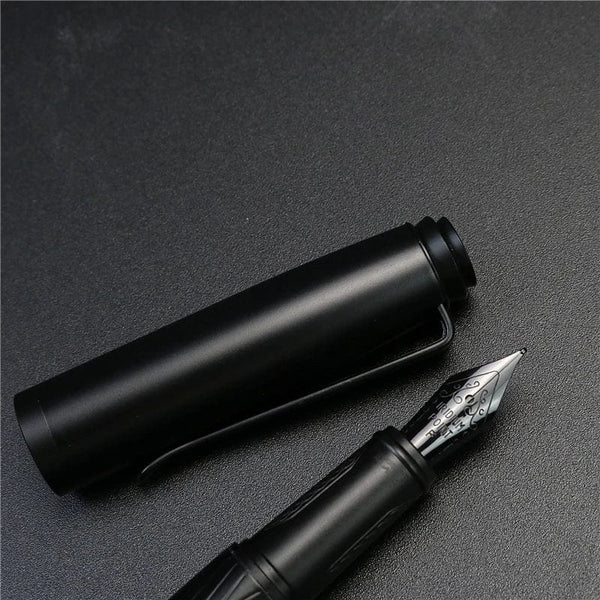 Planet Gates black Black samurai High quality fountain pen Black Forest Excellent Titanium Nib Office School Supplies Writing Smooth Ink Pens