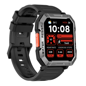 Planet Gates Black Blackview W60 2024 New Smartwatch 2.01'' HD Display TFT Rugged Smart Watch for Outdoor With Emergency Lighting Bluetooth Calling