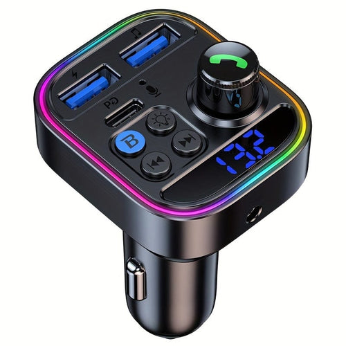 Planet Gates Black Boost Your Car Audio with This 5.0 Wireless Car Kit: FM Transmitter, MP3 Player, 30W Dual USB Fast Charger & More!