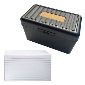 Planet Gates Black box 200 sheets Colored Index Cards Dividers 3x5 Inches Tabbed Cards Ruled Note Card Dividers Lined Pattern Flashcards Studying Cards