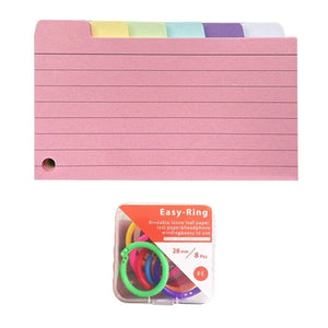 Planet Gates Black box 200 sheets Colored Index Cards Dividers 3x5 Inches Tabbed Cards Ruled Note Card Dividers Lined Pattern Flashcards Studying Cards