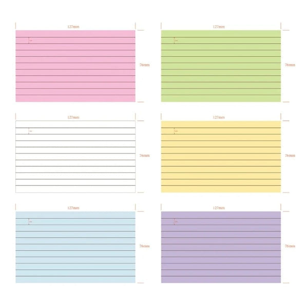 Planet Gates Black box 200 sheets Colored Index Cards Dividers 3x5 Inches Tabbed Cards Ruled Note Card Dividers Lined Pattern Flashcards Studying Cards