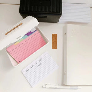 Planet Gates Black box 200 sheets Colored Index Cards Dividers 3x5 Inches Tabbed Cards Ruled Note Card Dividers Lined Pattern Flashcards Studying Cards