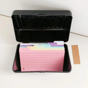 Planet Gates Black box 200 sheets Colored Index Cards Dividers 3x5 Inches Tabbed Cards Ruled Note Card Dividers Lined Pattern Flashcards Studying Cards