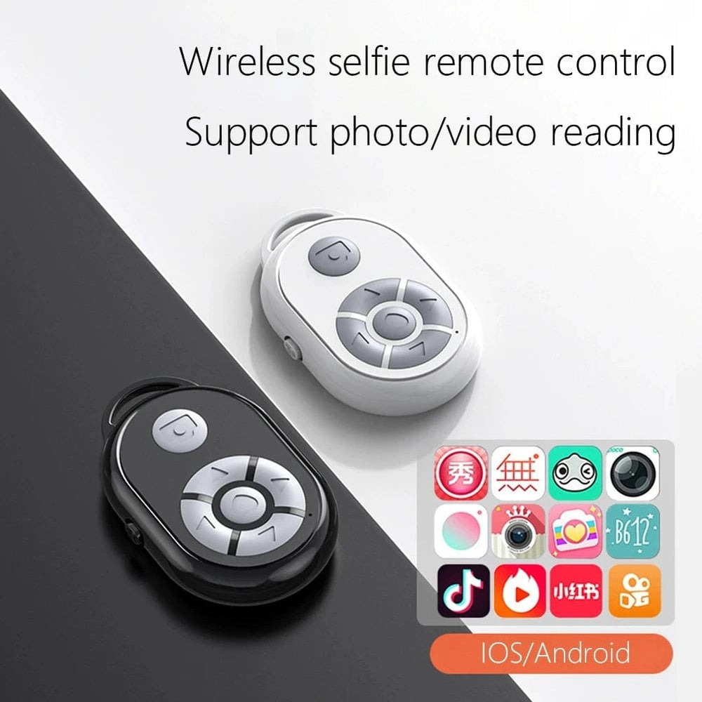 Planet Gates black BT Remote for iPhone Xiaomi Redmi Samsung Mobile Phone Universal Remote Control Selfie Stick Bluetooth Camera Controller