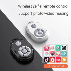 Planet Gates black BT Remote for iPhone Xiaomi Redmi Samsung Mobile Phone Universal Remote Control Selfie Stick Bluetooth Camera Controller