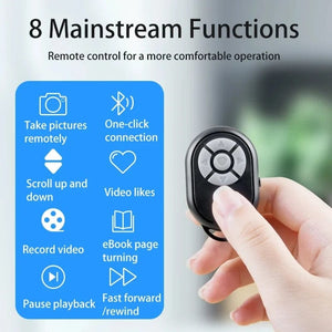 Planet Gates black BT Remote for iPhone Xiaomi Redmi Samsung Mobile Phone Universal Remote Control Selfie Stick Bluetooth Camera Controller