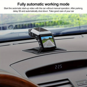 Planet Gates Black Car Center Console Installation Free Driving Recorder, 5.08 cm Screen HD Night Vision 1080 Aromatherapy Base Car DVR