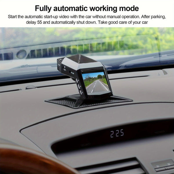 Planet Gates Black Car Center Console Installation Free Driving Recorder, 5.08 cm Screen HD Night Vision 1080 Aromatherapy Base Car DVR