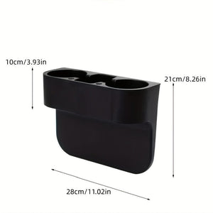 Planet Gates Black Car Cup Holder Auto Seat Gap Water Cup Drink Bottle Can Phone Keys Organizer Storage Holder Stand Car Styling Accessories