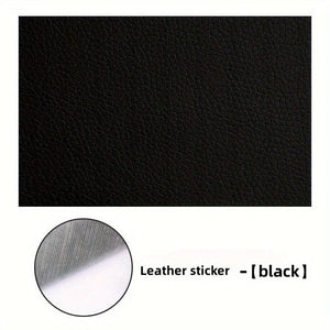 Planet Gates Black [Car Faux Leather Repair Patch] Self-adhesive Seat Cushion For Car Seat, Motorcycle Sofa, Motorcycle Repair, Electric Car Seat Patch Repair