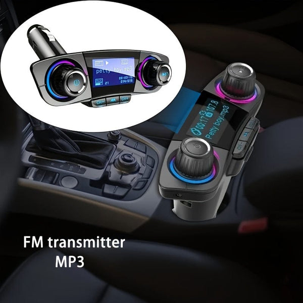 Planet Gates Black Car FM Transmitter MP3 Player Adapter Charger Handsfree