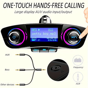 Planet Gates Black Car FM Transmitter MP3 Player Adapter Charger Handsfree