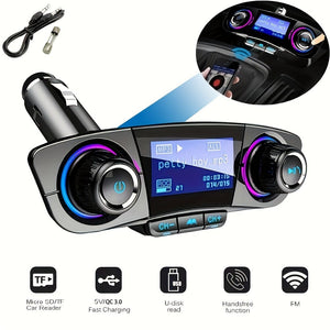 Planet Gates Black Car FM Transmitter MP3 Player Adapter Charger Handsfree