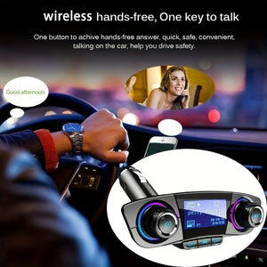 Planet Gates Black Car FM Transmitter MP3 Player Adapter Charger Handsfree