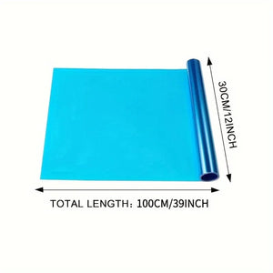 Planet Gates black Car Lamp Color Changing Film, 39.37in * 11.81in,PVC Material, Rear Lamp Film, Headlamp, Fog Lamp Color Changing Film