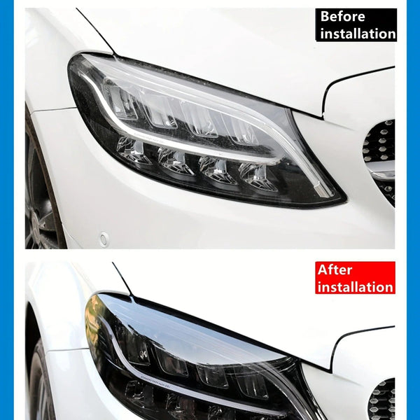 Planet Gates black Car Lamp Color Changing Film, 39.37in * 11.81in,PVC Material, Rear Lamp Film, Headlamp, Fog Lamp Color Changing Film