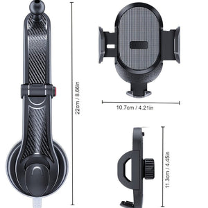 Planet Gates Black Car Phone Holder Mount Cell Phone Mount For Car Dashboard & Windscreen For Universal Cars 360° Rotatable Mobile Phone Holder