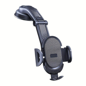 Planet Gates Black Car Phone Holder Mount Cell Phone Mount For Car Dashboard & Windscreen For Universal Cars 360° Rotatable Mobile Phone Holder
