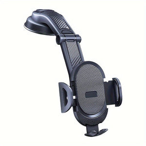 Planet Gates Black Car Phone Holder Mount Cell Phone Mount For Car Dashboard & Windscreen For Universal Cars 360° Rotatable Mobile Phone Holder