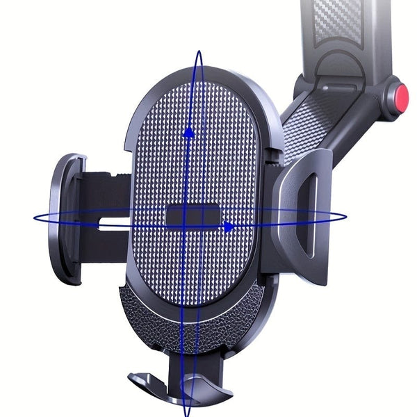 Planet Gates Black Car Phone Holder Mount Cell Phone Mount For Car Dashboard & Windscreen For Universal Cars 360° Rotatable Mobile Phone Holder