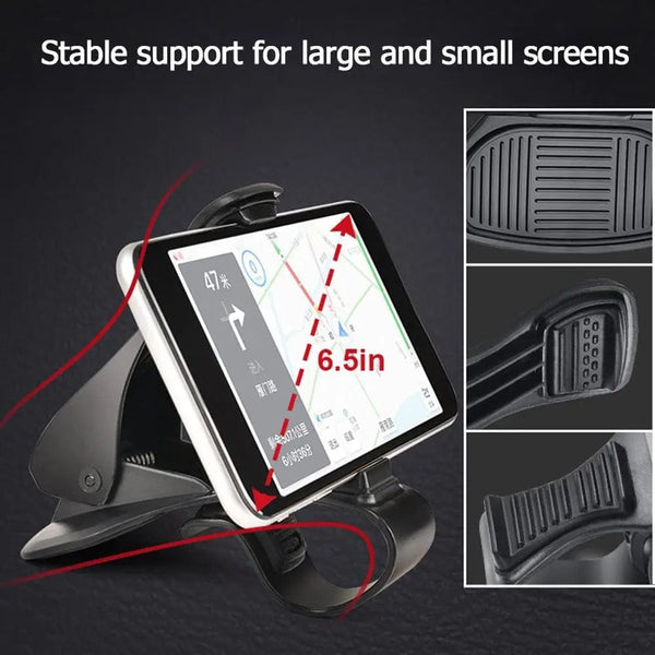 Planet Gates black Car Phone Holder Mount Stand Holder For Cell Phone In Car GPS Display Dashboard Bracket For Iphone Xiaomi Samsung Huawei