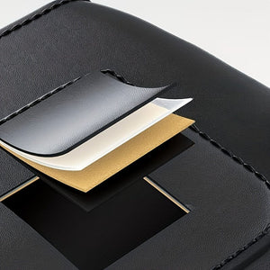 Planet Gates Black Car PU Leather Storage Box, Multi-card Main Passenger Storage Bag, Front Seat Automotive Adjustable Gap Padding, For Mobile Phones, Cards, Keys, Wallets