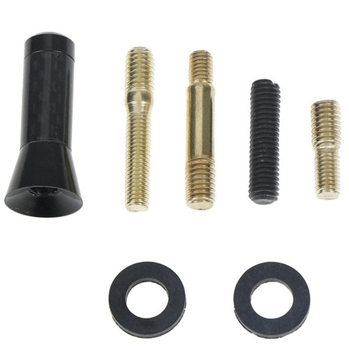Planet Gates Black Car Roof Antenna 1.4in/3.5cm Carbon Fiber Screw Metal Short Stubby Mast Car Radio Aerial Antenna Accessories Part