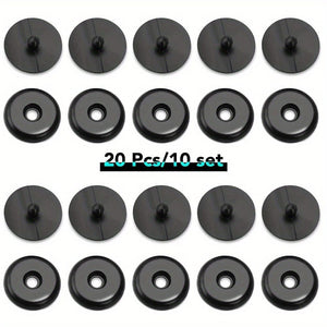 Planet Gates Black Car Safety Seatbelt Stopper Buckle Automobile Seat Belt Spacing Limit Stop Plastic Anti-slip Button Retainer Car Interior