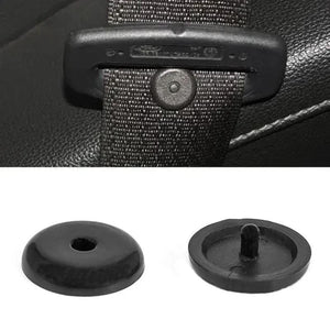 Planet Gates Black Car Safety Seatbelt Stopper Buckle Automobile Seat Belt Spacing Limit Stop Plastic Anti-slip Button Retainer Car Interior