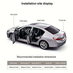 Planet Gates Black Car Sealing Strip Sound Insulation Strip Double-layer Thick L-shaped