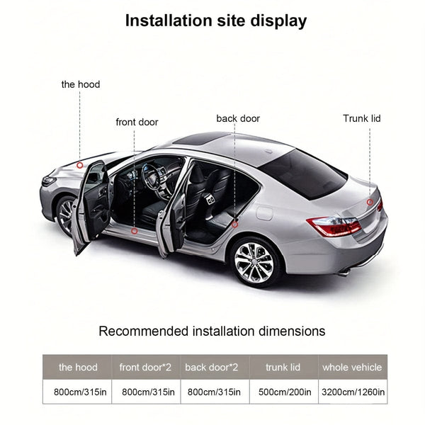Planet Gates Black Car Sealing Strip Sound Insulation Strip Double-layer Thick L-shaped