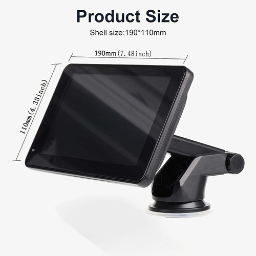 Planet Gates Black Car Stereo, Portable Wireless 17.78cmTouch Screen Apple CarPlay And Android Auto Automatic Multimedia Player, Mirror Link/for Siri/Navigation Screen