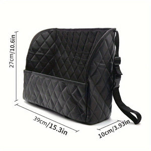 Planet Gates Black Car Storage Bag Handbag Holder Car Seat Storage Organizer Auto Interior Stowing Tidying Car Middle Organizer Holder Pocket Car Inner Accessories