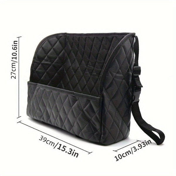 Planet Gates Black Car Storage Bag Handbag Holder Car Seat Storage Organizer Auto Interior Stowing Tidying Car Middle Organizer Holder Pocket Car Inner Accessories