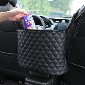 Planet Gates Black Car Storage Bag Handbag Holder Car Seat Storage Organizer Auto Interior Stowing Tidying Car Middle Organizer Holder Pocket Car Inner Accessories