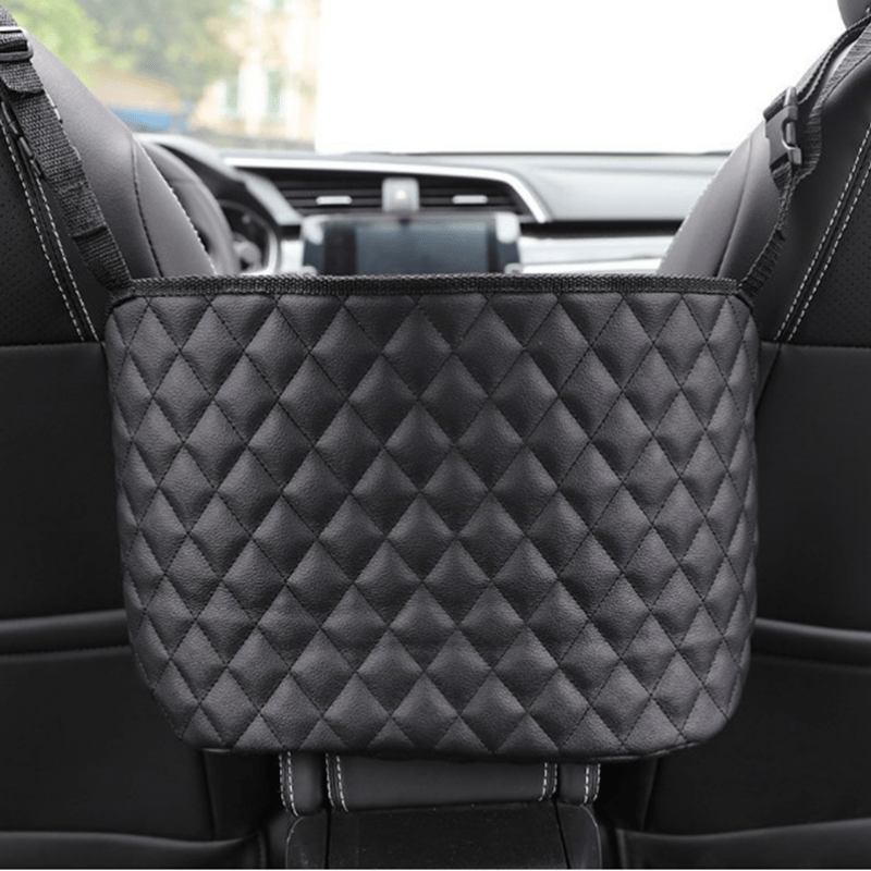 Planet Gates Black Car Storage Bag Handbag Holder Car Seat Storage Organizer Auto Interior Stowing Tidying Car Middle Organizer Holder Pocket Car Inner Accessories